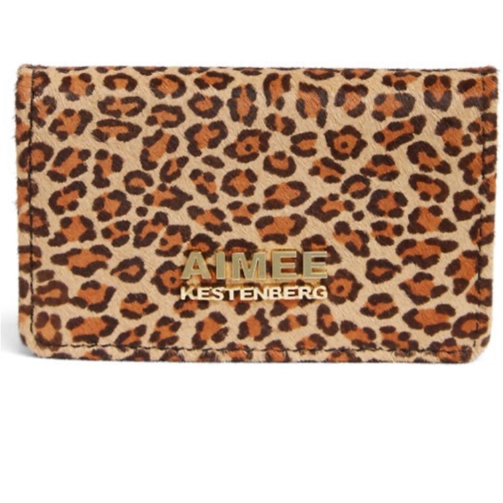 AIMEE KESTENBERG SAMMY BIFOLD CARD WALLET GENUINE FUR
